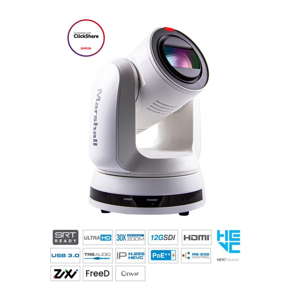 30x UHD60 IP (HEVC) PTZ Camera