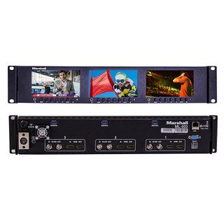 Triple 5" Rackmountable Monitor