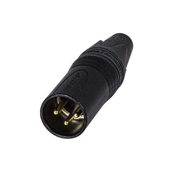 XLRM BLACK GOLD CONTACTS CONNECTORS