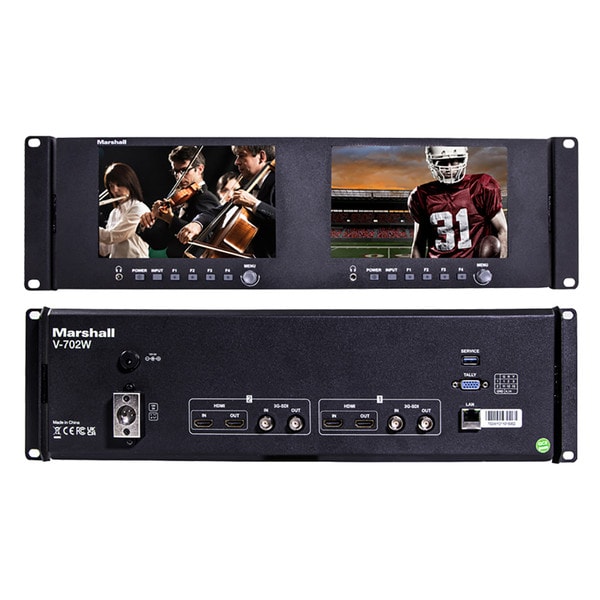 Dual 7 inch Rackmount Monitor