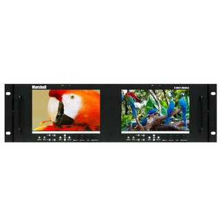 Dual 7" 3RU Rack Mount Monitor